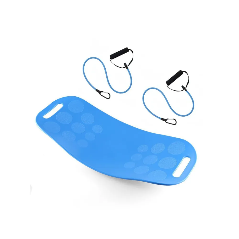 Balance Board Yoga Board Fitness Board Twist Board with Resistance Bands