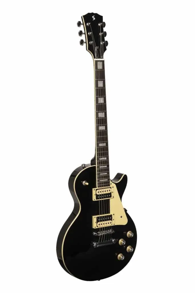 STAGG SELSTD Standard Series, electric guitar solid Mahogany body archtop - Black