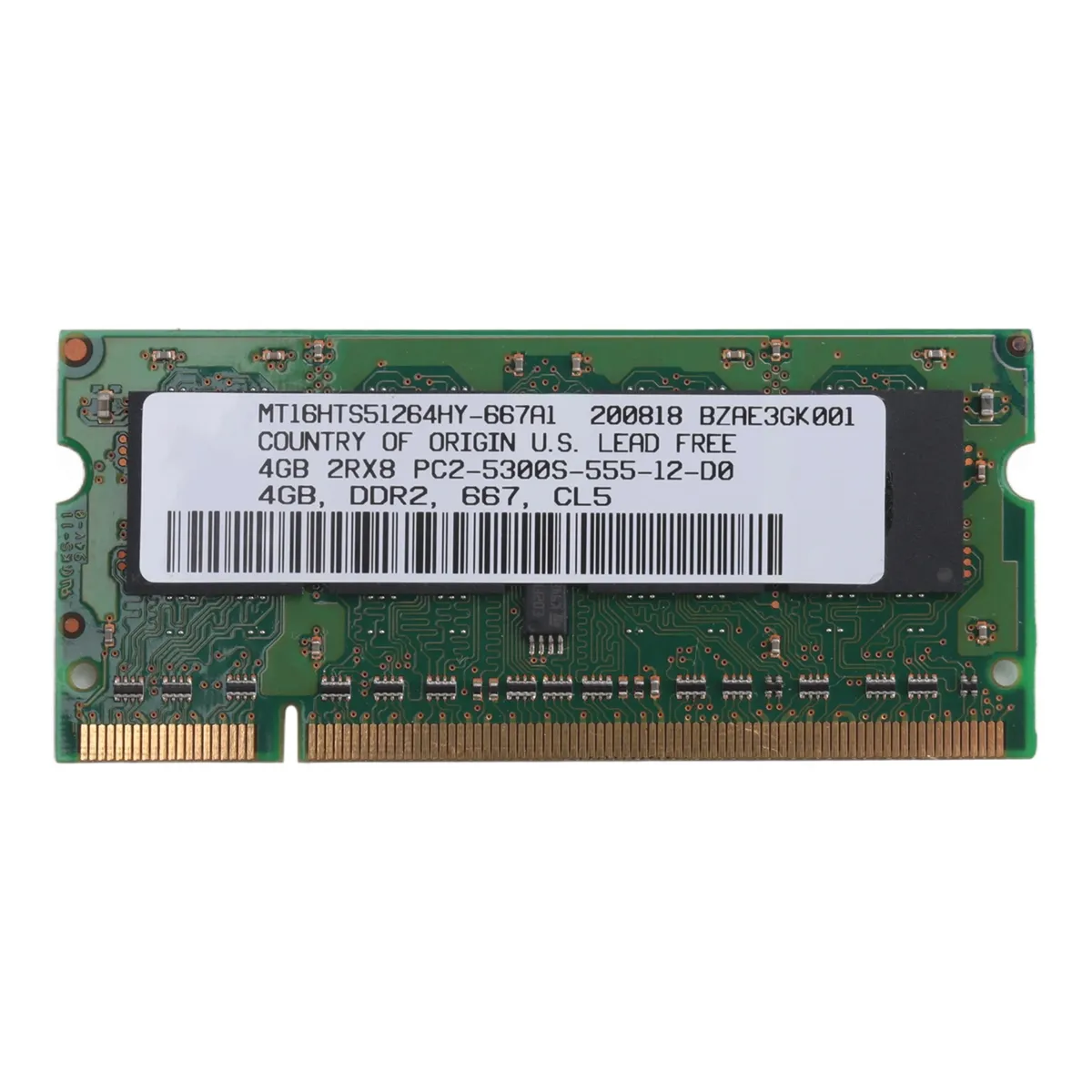 DDR2 4GB Laptop Ram Memory 667Mhz PC2 5300 SODIMM 1.8V 200 Pins