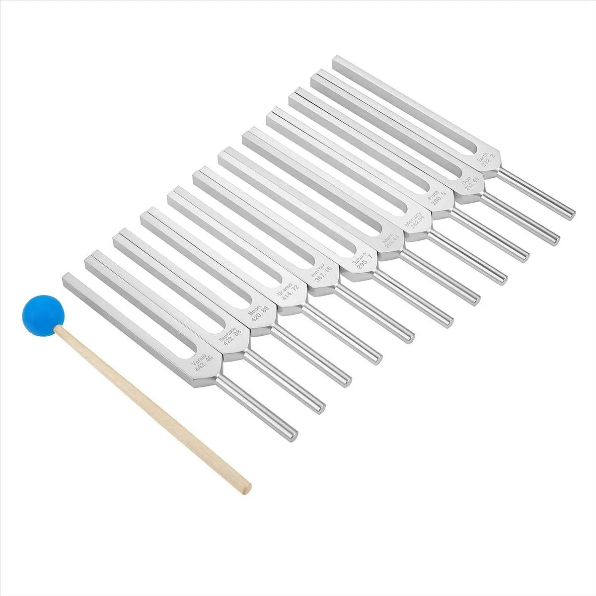 Tuning Fork Set 11 Tuning Forks for Healing Compatible with None