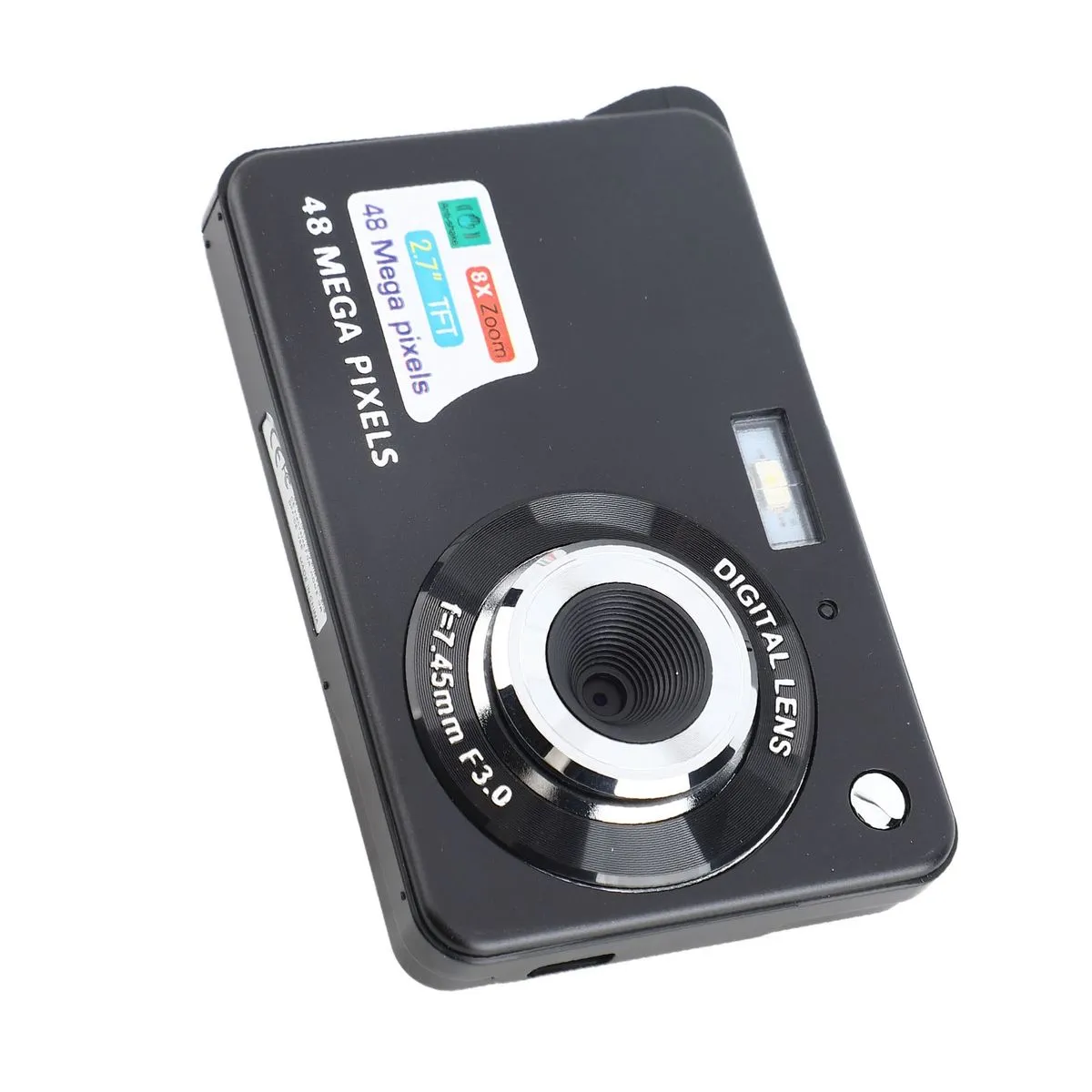 4K Digital Camera, 2.7in LCD, Fill Light, 48MP, 8x Zoom, for Vlog