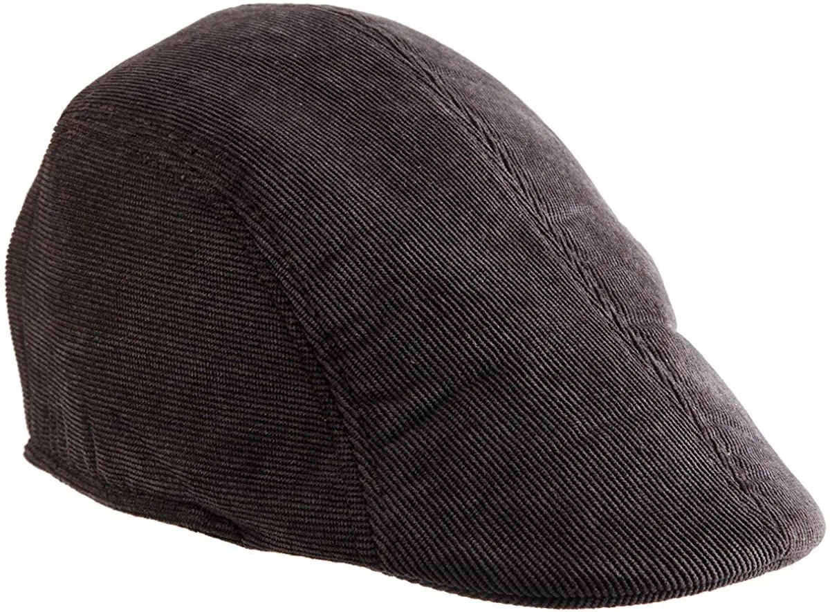 Classic Flat Cap Beret Golf Hat Unisex News Boy Gatsby Driver Hat - Dark Chocolate