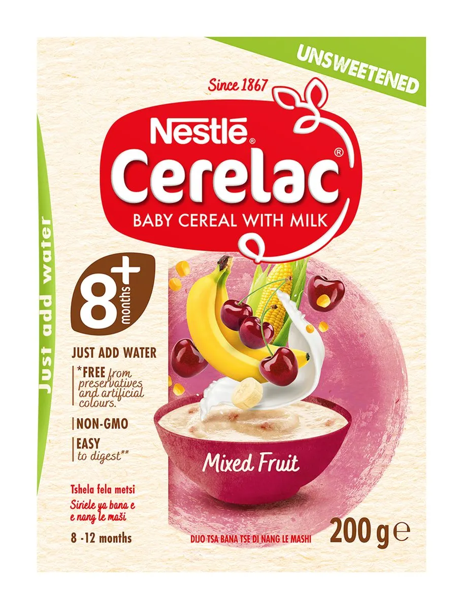 NESTLÉ CERELAC Mixed Fruit Unsweetened Stage 2 Baby Cereal 200g