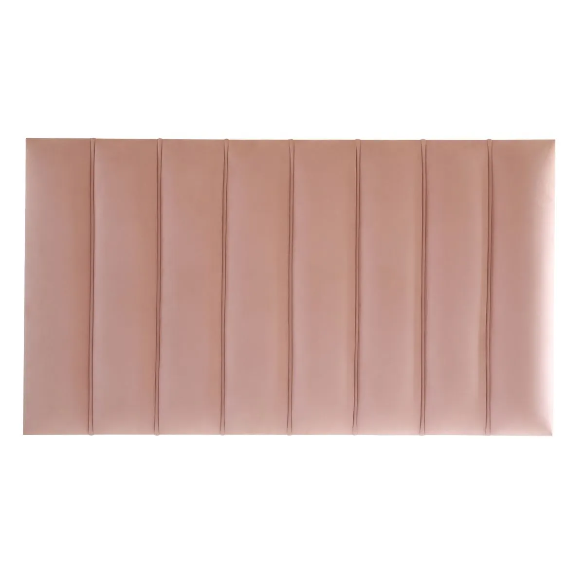 ZARRA Velvet Collection - Vertical Panel Headboard - Baby Pink