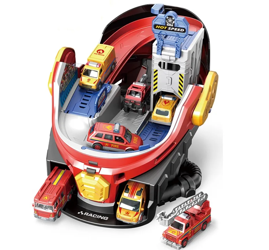 SamMag Biz-Pilot Helmet Race Track Set (Fire Rescue)