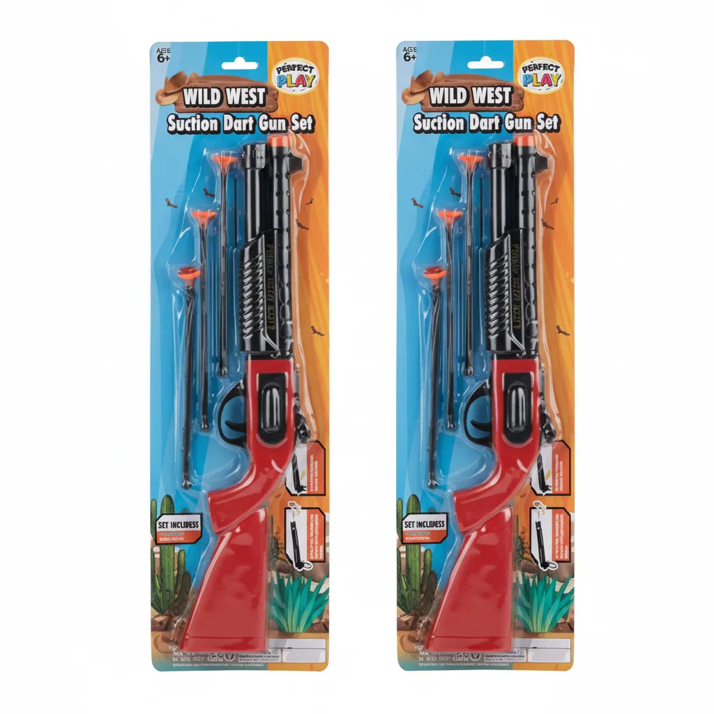 Perfect Play 4 Piece Suction Dart Set for Outdoor Target Practice - 2 Pack