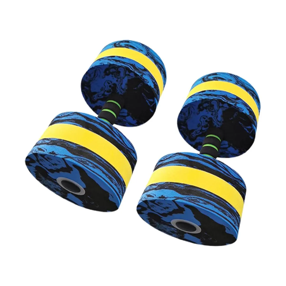 2x Aquatic Dumbbells Foam Water Dumbbells for Aquatic Exercise Indoor