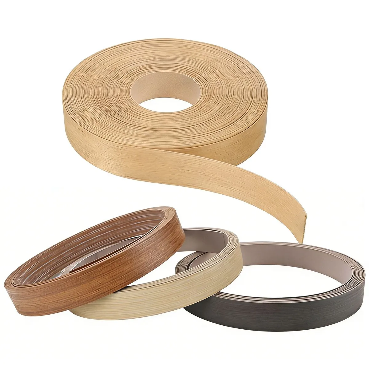 JESSEJESSE 4pcs Melamine Edge Banding 10m ,Self-Adhesive PVC for Cabinet