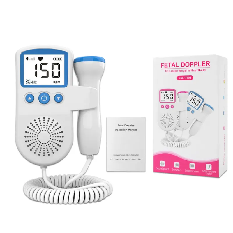 Portable Fetal Doppler Baby Heartbeat Monitor - Blue