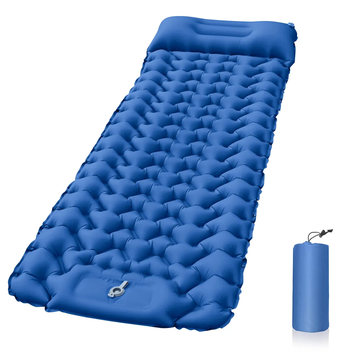 Camping Sleep Mat - Outdoor Inflatable Mattress with Pillow Travel Mat