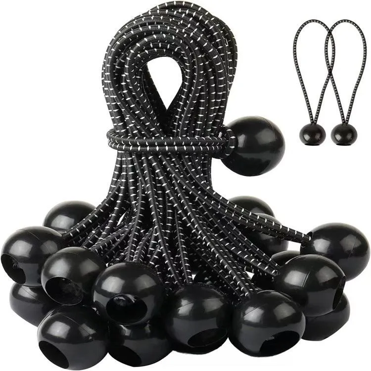 Set of 20 Camping Bungee Cords for Securing and Storing Tents