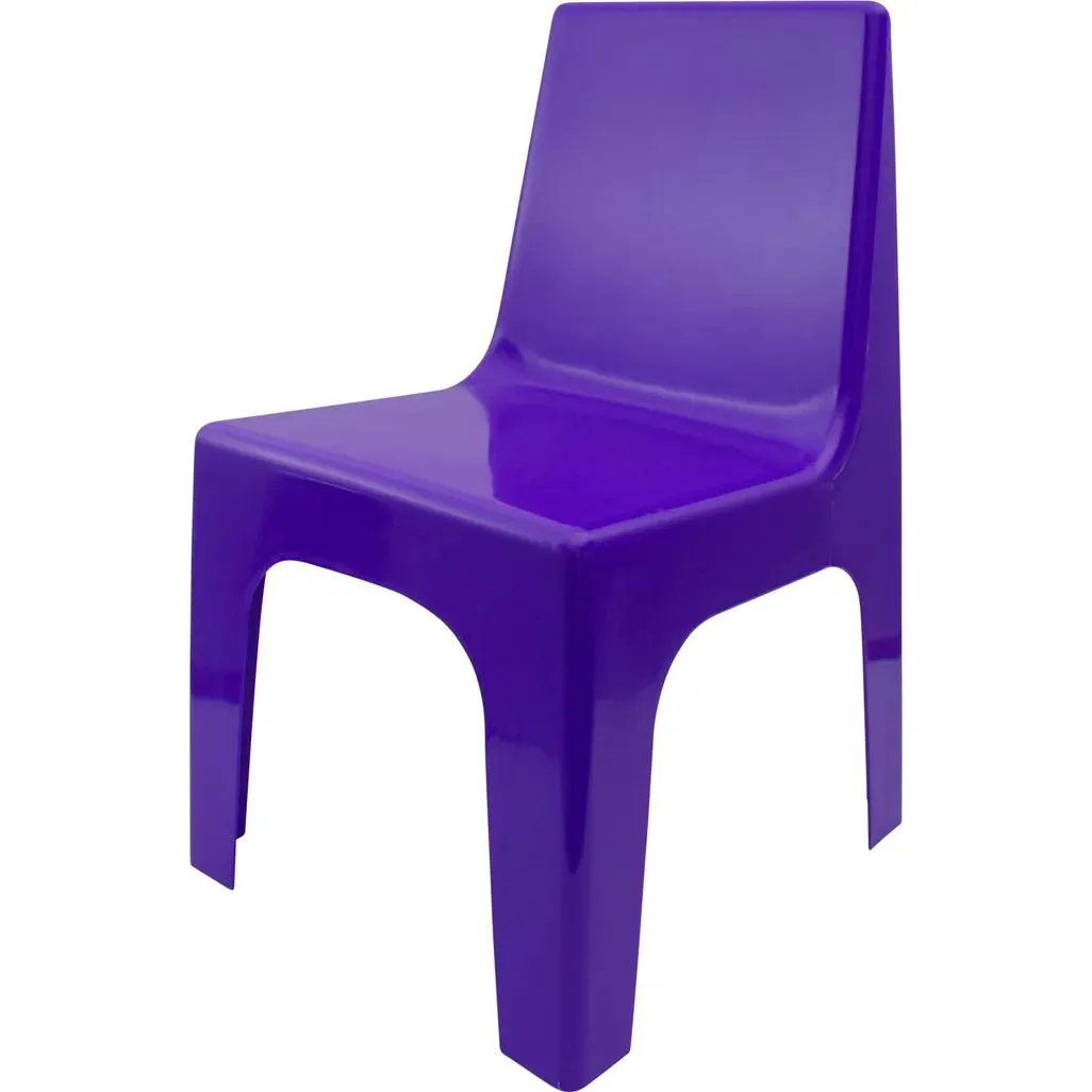 Jolly Kids- Purple Plastic Chair