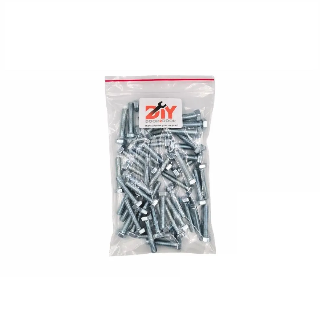 50 Piece M-6x30mm Hex Full Threaded Bolts Pack