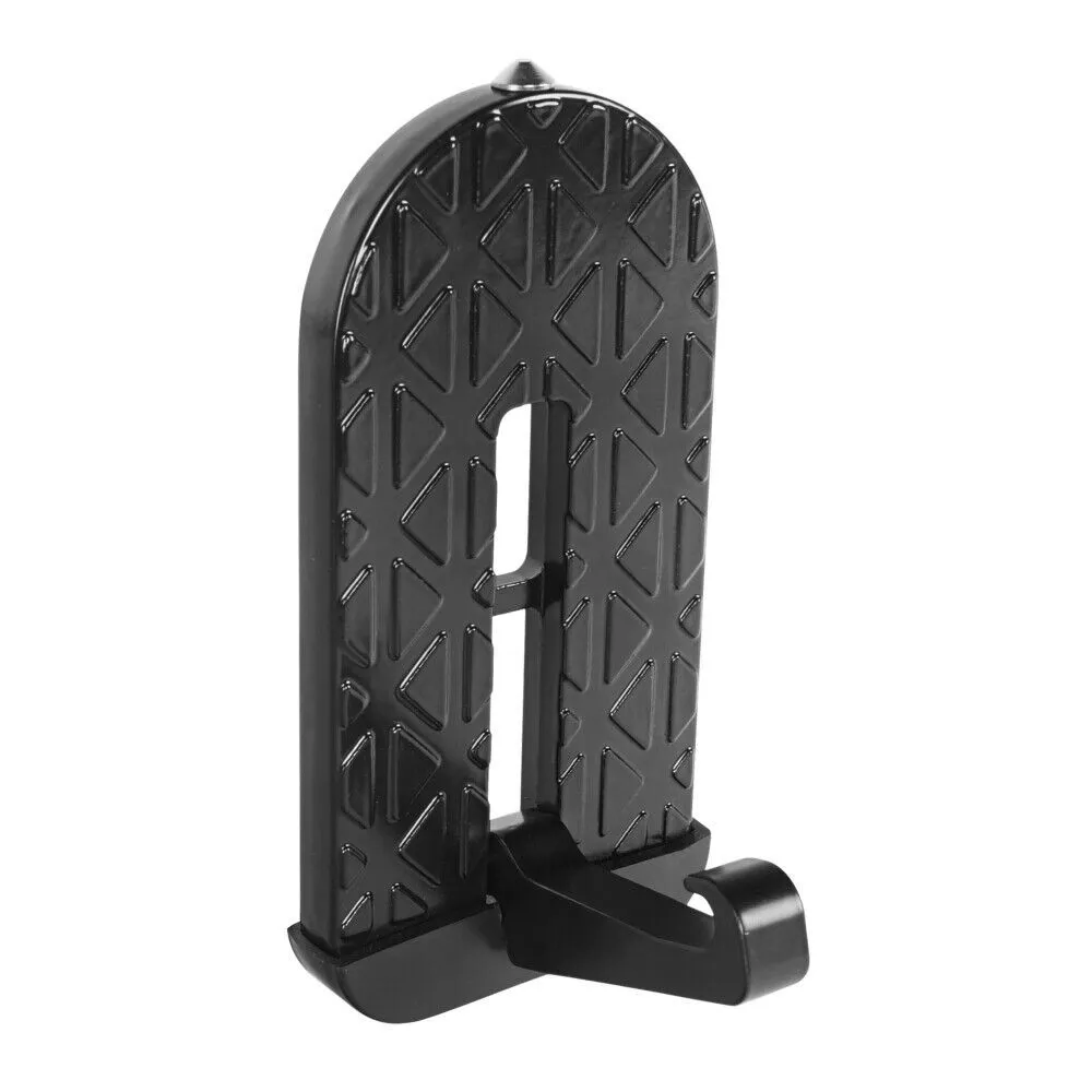 Car DoorStep Universal Fit Roof Rack Door Step Up on Door Latch Stand Pedal - Black