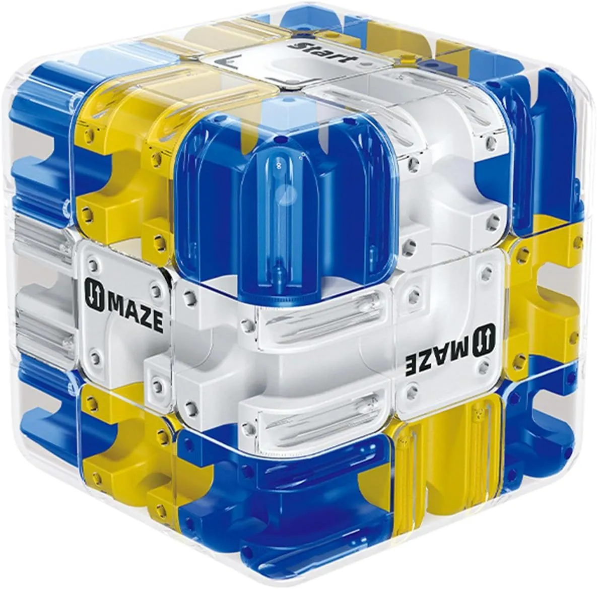 Large 3D Labyrinth Puzzle Maze Cube, Engaging Brain Teaser Toy