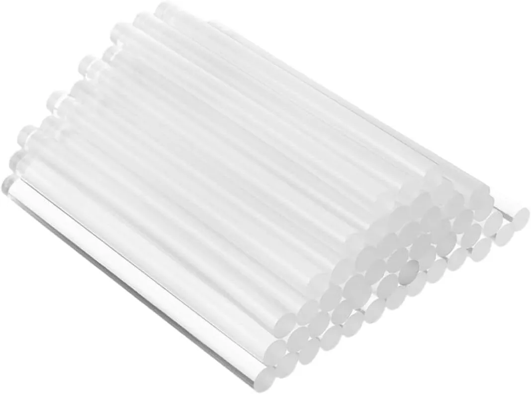 100pcs Hot Melt Glue Sticks High Adhesion Crafting Rods for Projects Home