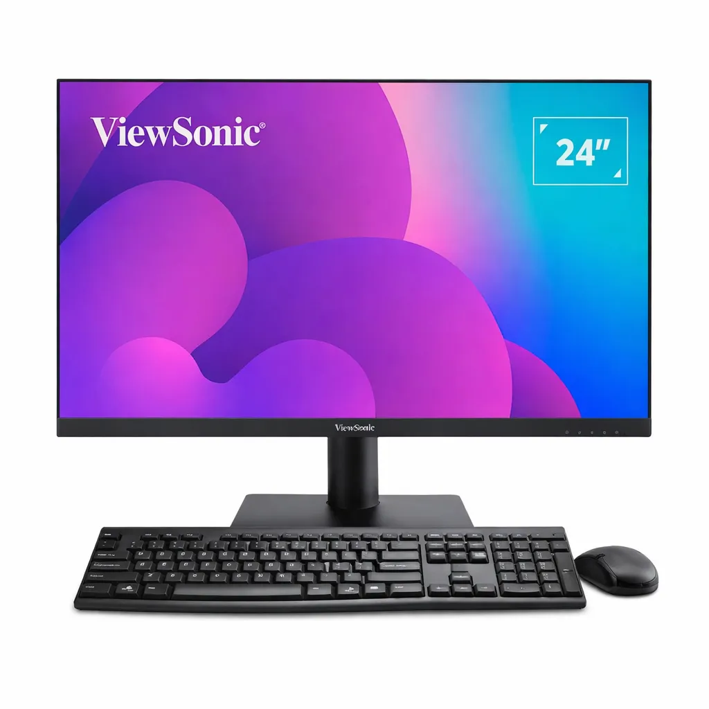 Viewsonic 24" Full HD LED Series Monitor with MR A tech keyboard and mouse