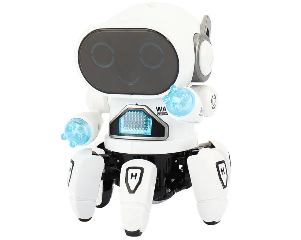 MorFansi Dancing Electronic Robot Toy Colorful Light Projection for Kids
