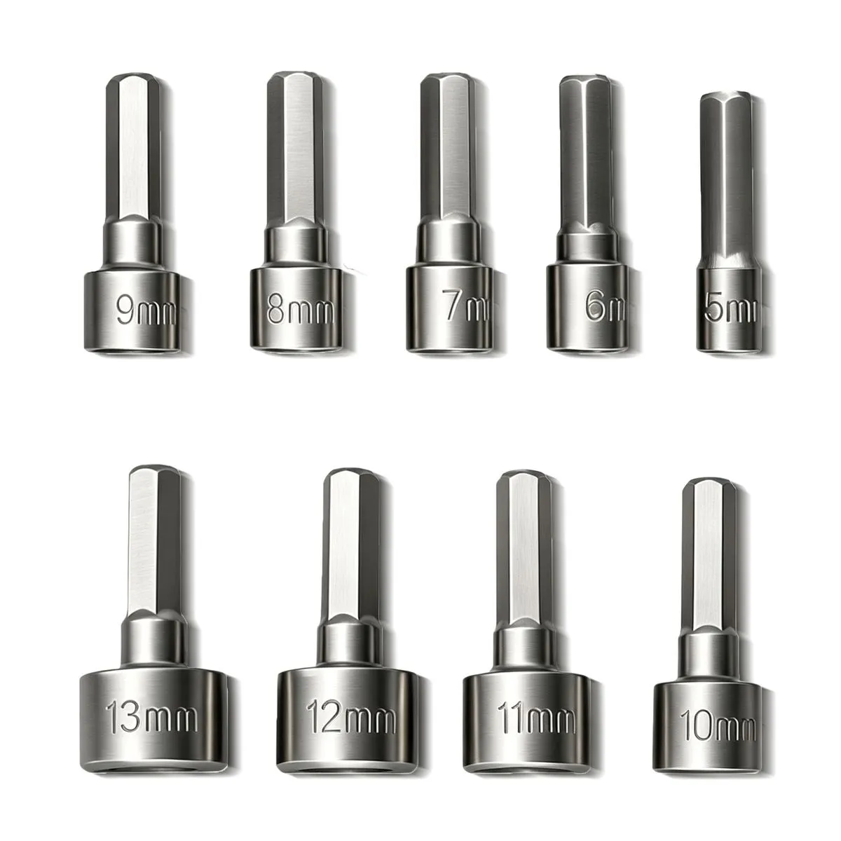 Heydake 9pcs Magnetic Nut Setter Bit Set for Impact Drivers & Drills