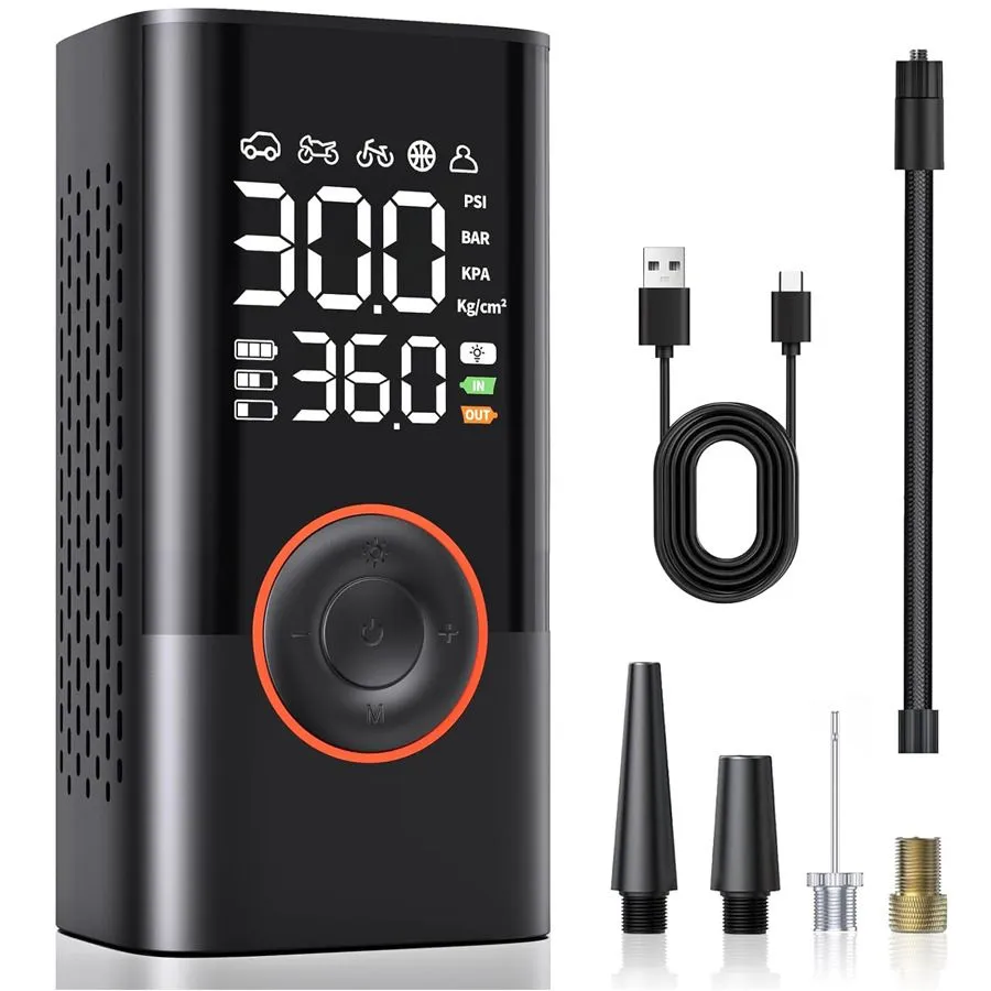 Electric Basketball Pump Inflation Portable Car Air Pump-4000mAh
