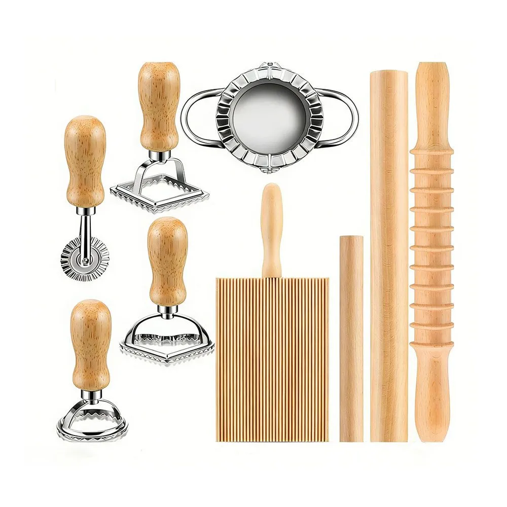 9-Piece Pasta Making Tool Set, Multifunctional, Great for Kitchen DIY