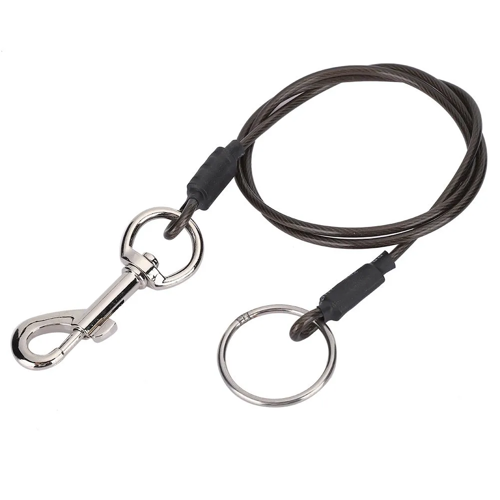 Pet Bathing Leash: Wrapped Steel Wire Grooming Cable
