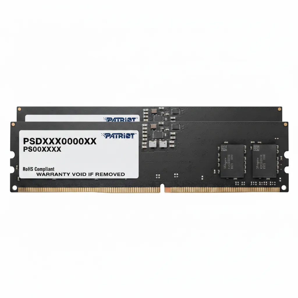 Patriot 16GB DDR5 UDIMM Desktop Memory 4800MHz Double Sided Module - 2 Pack
