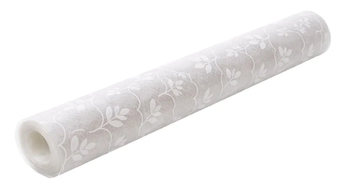 Drawer Liner 500cm x 44cm Clear White Pattern