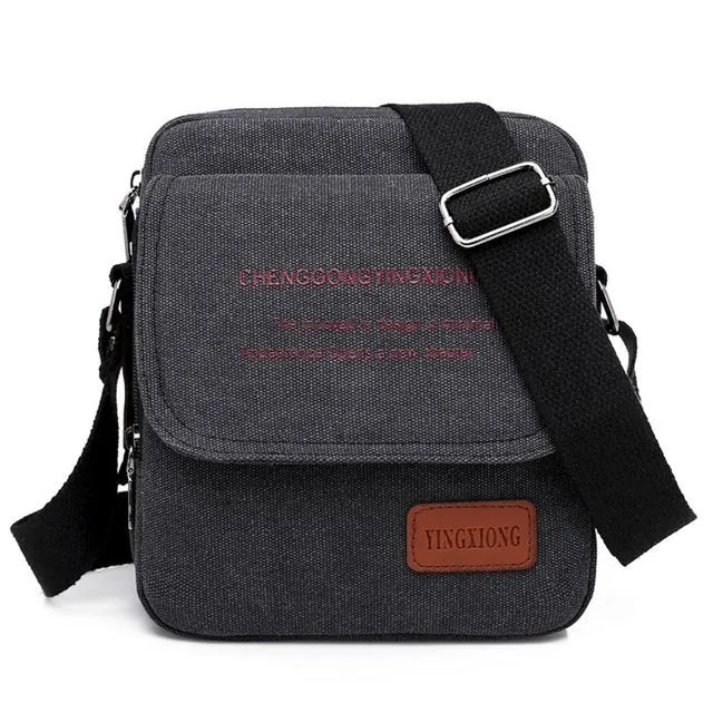 Canvas Large Capacity Luggage Bag-Black