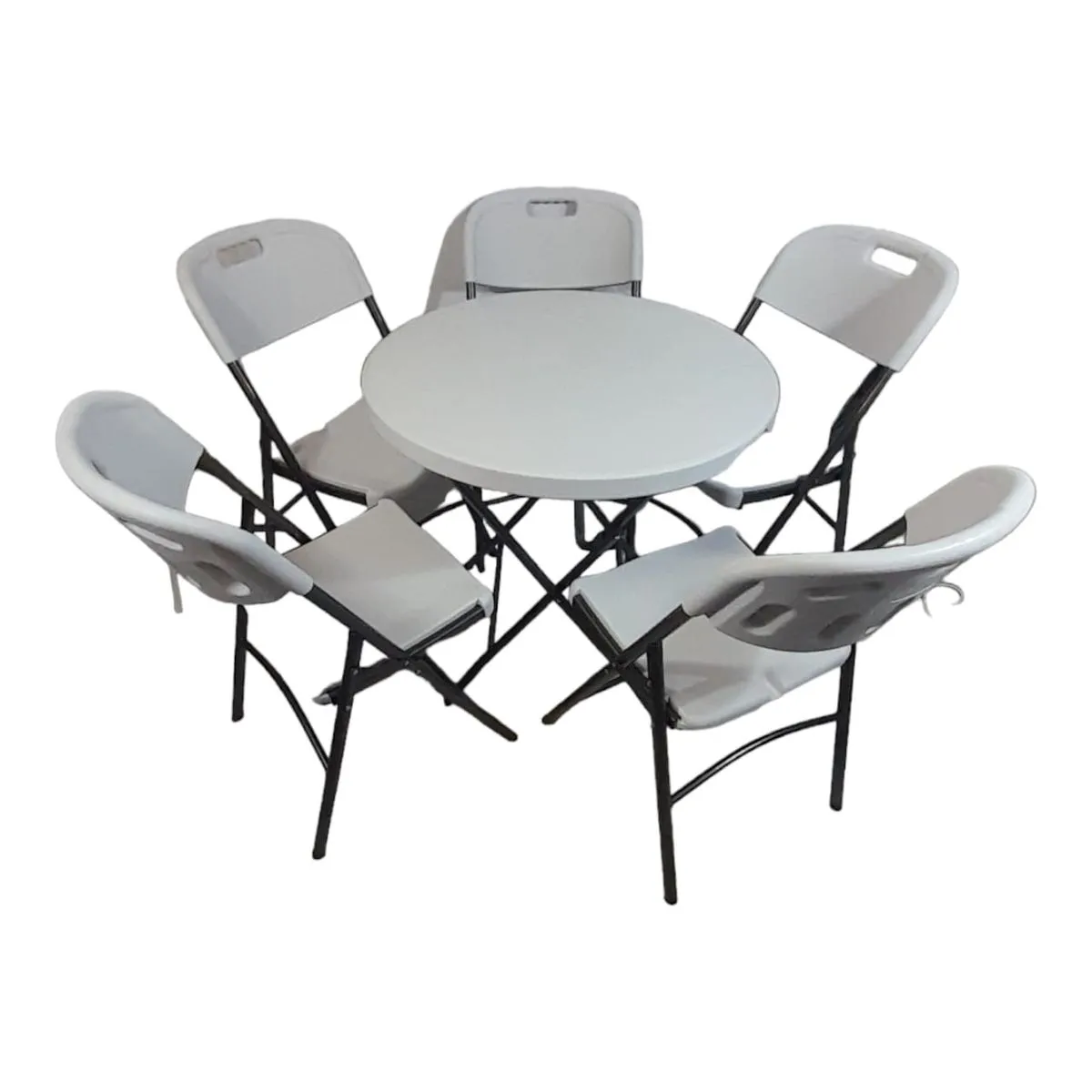 Sastro - 5 Folding Chair Outdoor Dining Table Combo-Tp1