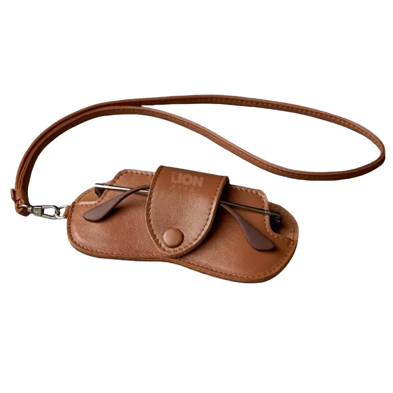 LH Sunglasses Cover Bag & Reading Glasses Eyewear Holder - Brown
