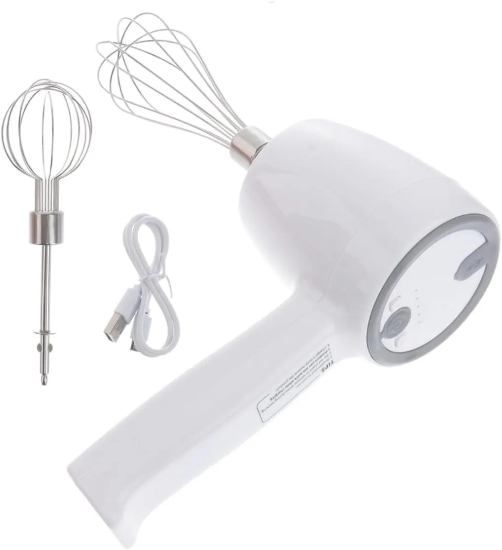 Rechargeable Handheld Egg Beater Mixer Wireless Electric Whisk for Kitchen