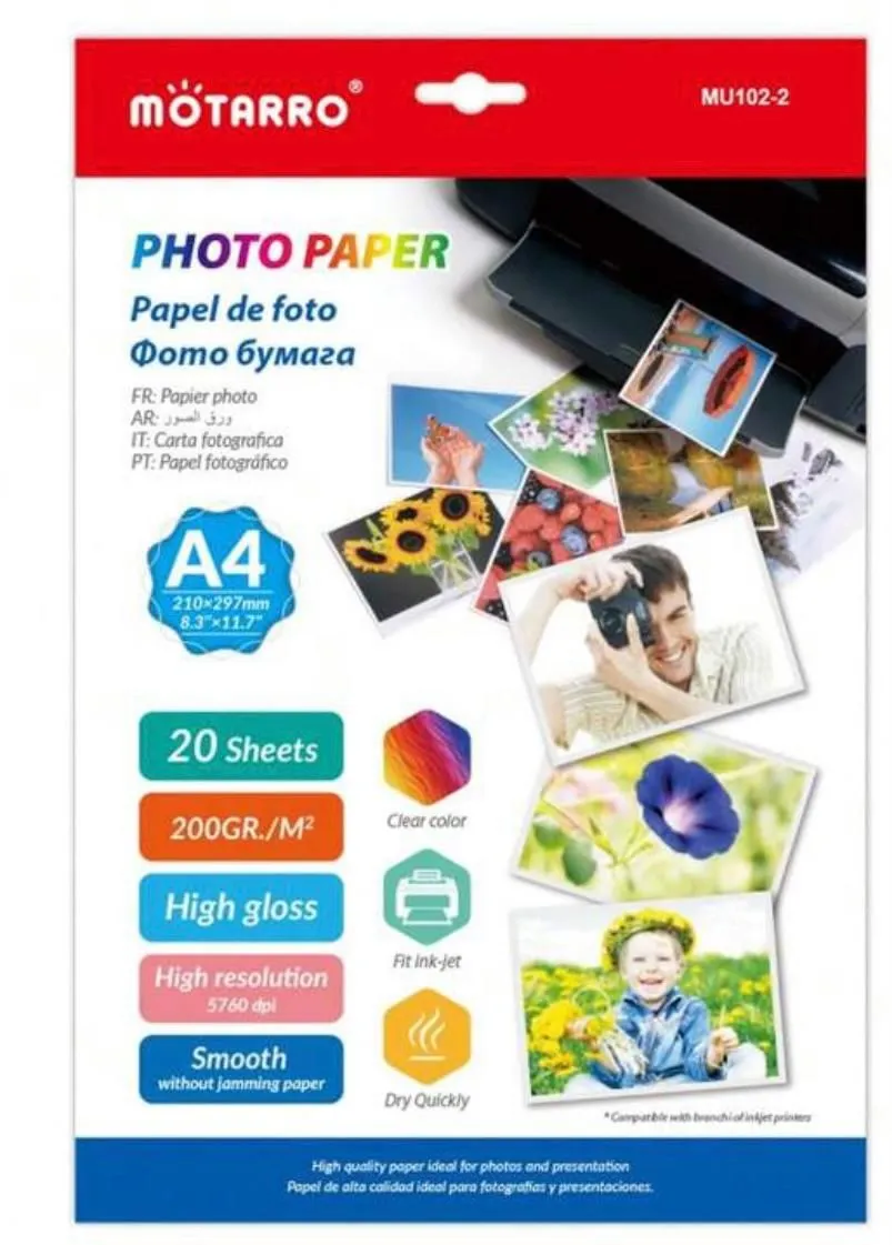 Photo Papers-High Glossy-Smooth-20Sheets