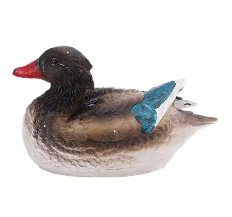 Garden Decor Drunker Duck Bird Statue Garden Decorations Pond Floating 16cm - Blue, Brown