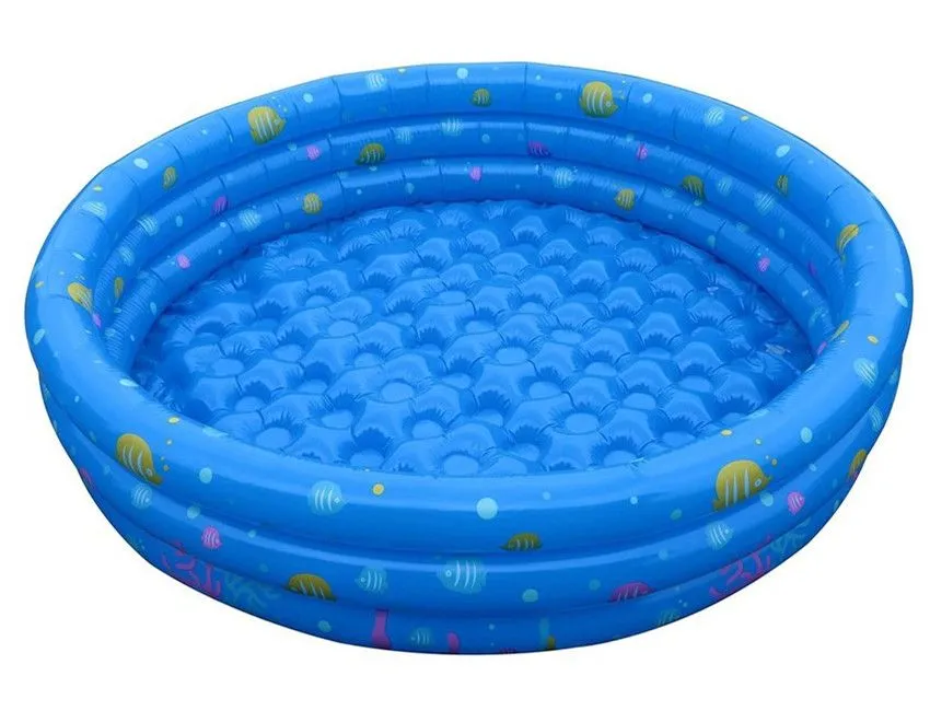 Inflatable Pool 3-Ring Pool Swimming Pool - 100cm Ring Pool