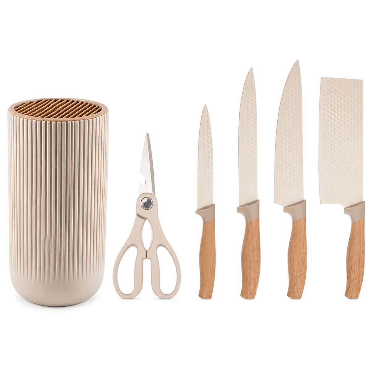 SKY-TOUCH Khaki Knife Sets Set