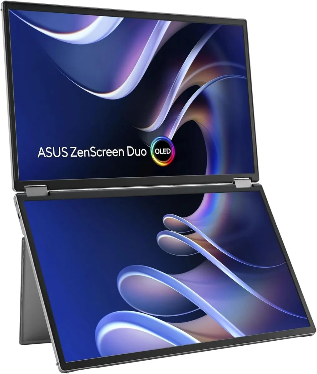 Asus Monitors Zenscreen Duo OLED MQ149CD Dual 14" Foldable Portable Monitor
