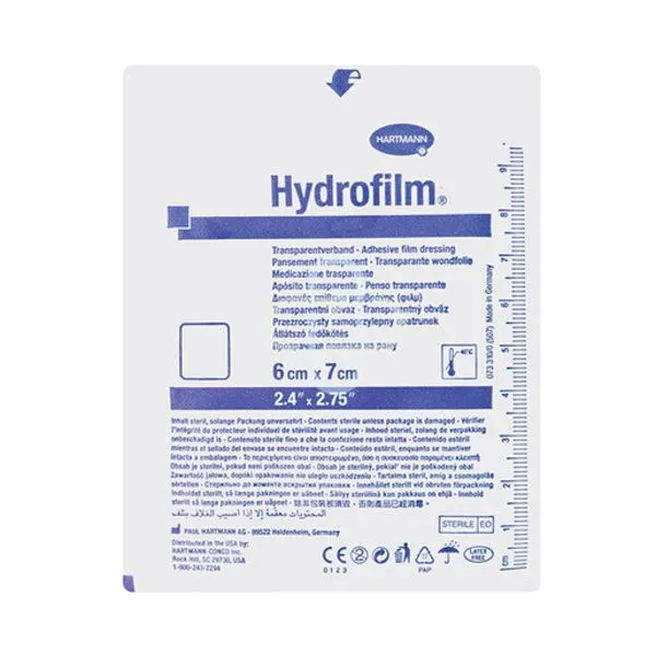 Hartmann Hydrofilm Transparent Film Dressing 6 × 7 cm (4 pack)