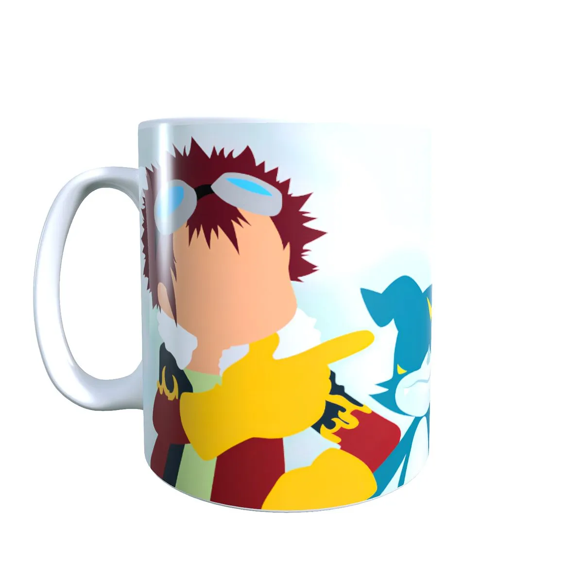 Davis & Veemon Minimal - Digimon Themed Coffee Mug