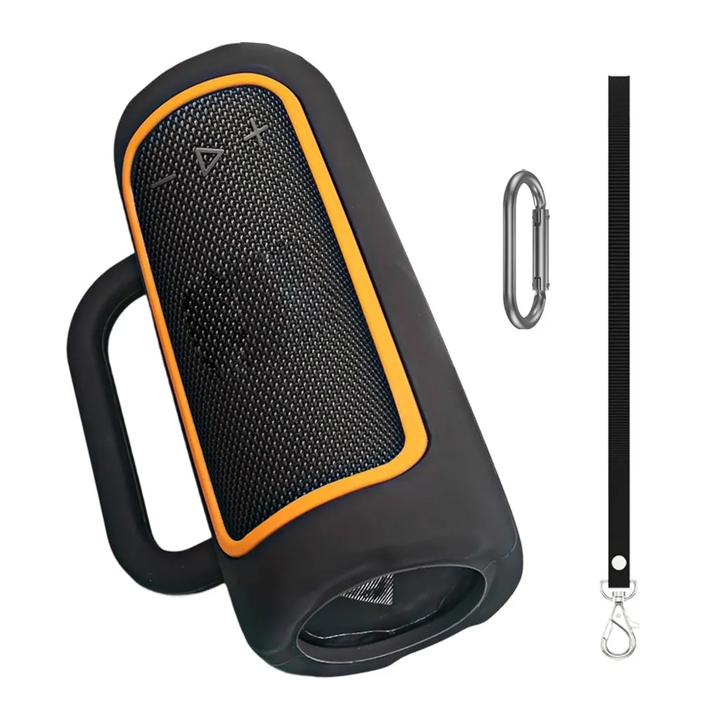 Premium Silicone Cover For GRIP Portable Speaker Shockproof AntiSlip - Black
