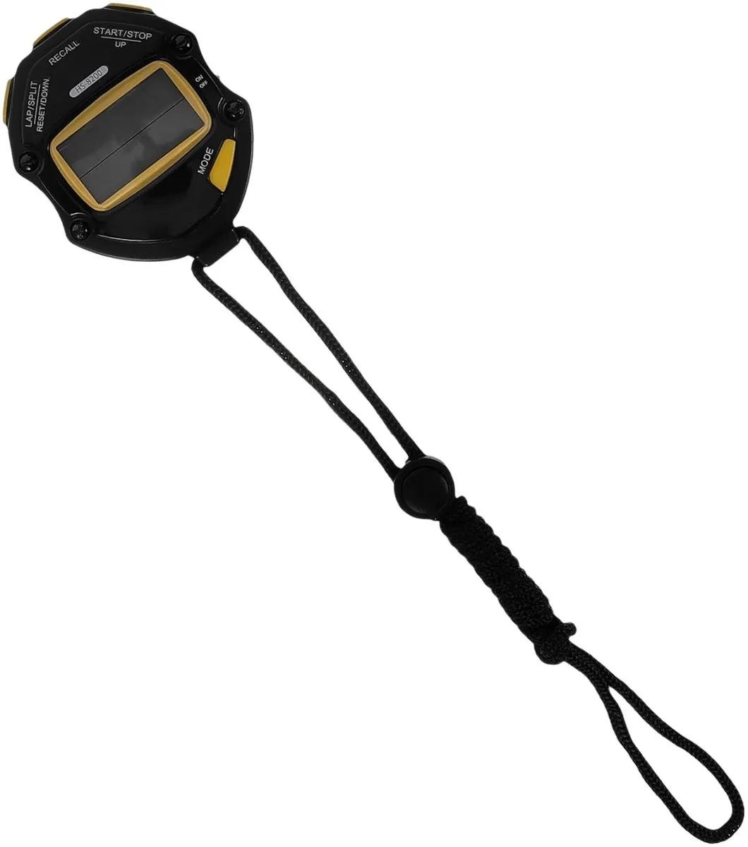 Digital Sports Stopwatch - 20-Lap Memory Handheld Timer