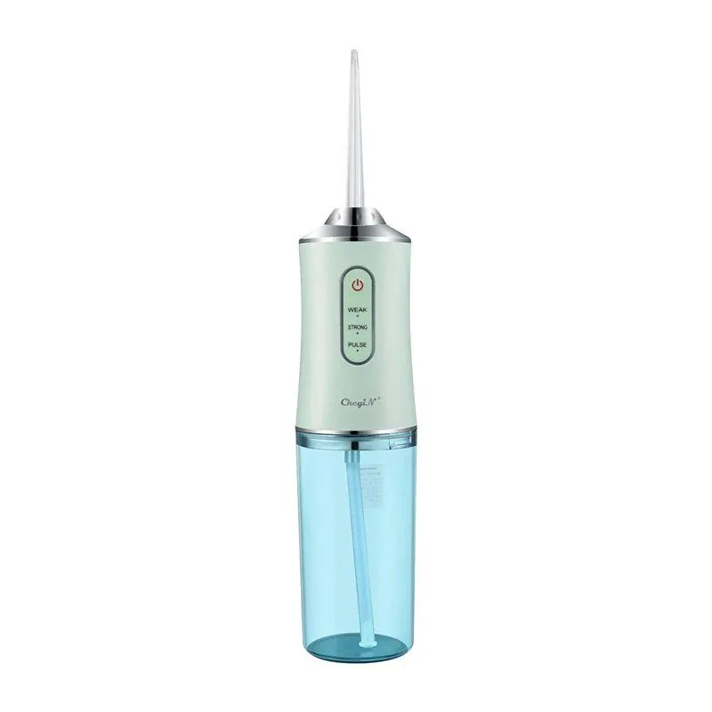4-in-1 Teeth Whitening Electric Irrigator Q-CY66 - Green, Transparent