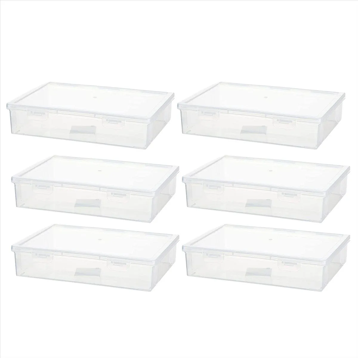 7In x 9In 2In Storage Box with Lid Multipurpose Craft Organizer