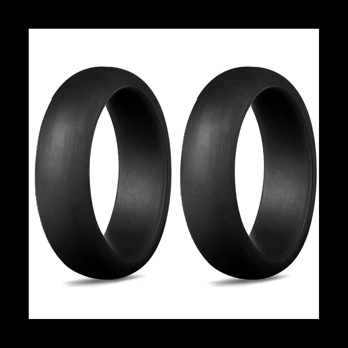 5.7mm Popular for Men Women Silicone Cool Rings 8