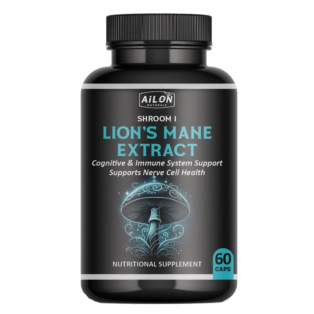 Lion's Mane Mushroom Extract (60 caps)-Focus, Mental Clarity & Memory