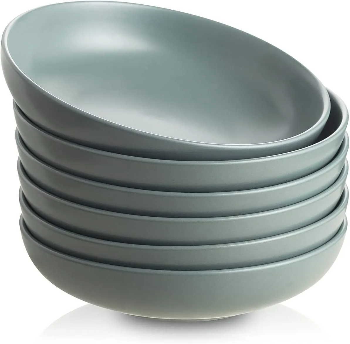 4 Piece Pasta Bowl - Mint Green