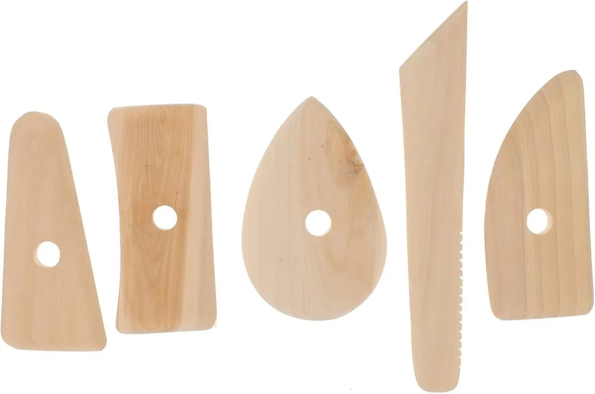 5Pcs Clay Tools for Sculpting and Molding Multi Purpose Pottery Tools
