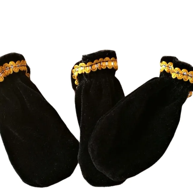 Velvet Piano Pedal Cover - Dust Protection for Foot Pedals - Black