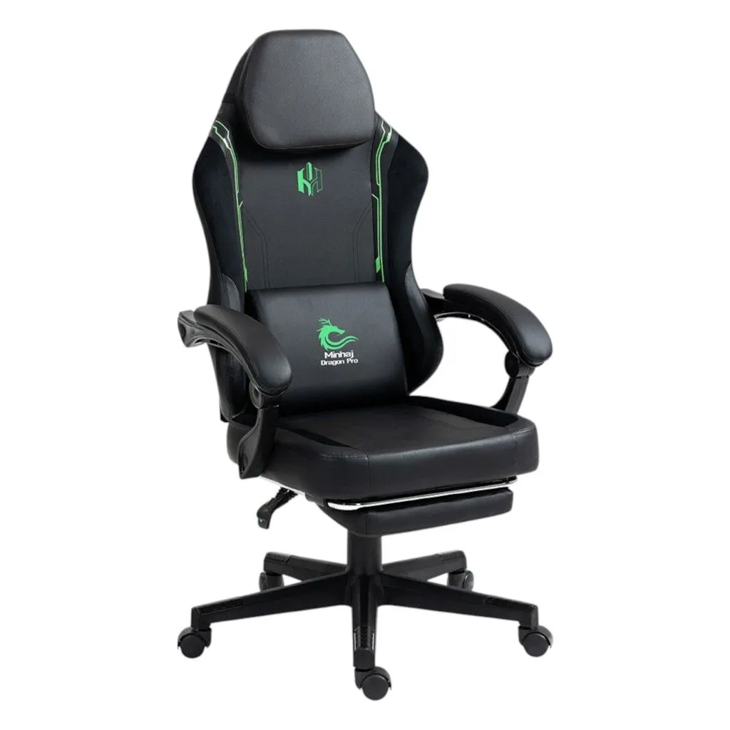 Minhaj Dragon Pro Gaming Chair - Neon Green