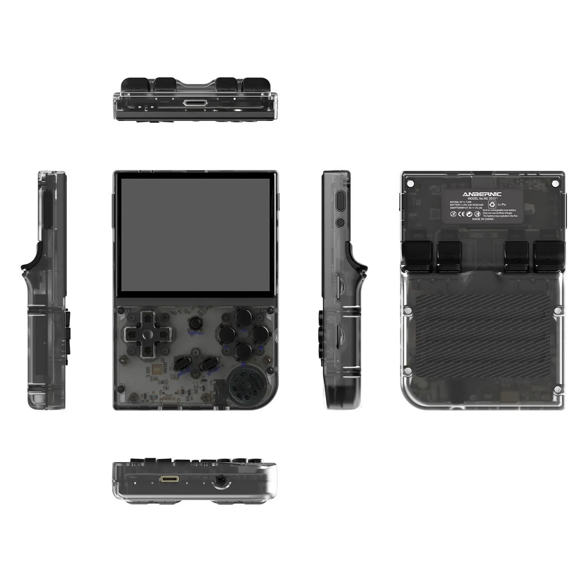 Anbernic RG35XX Retro Gaming Consoles Handheld Game Console - Black